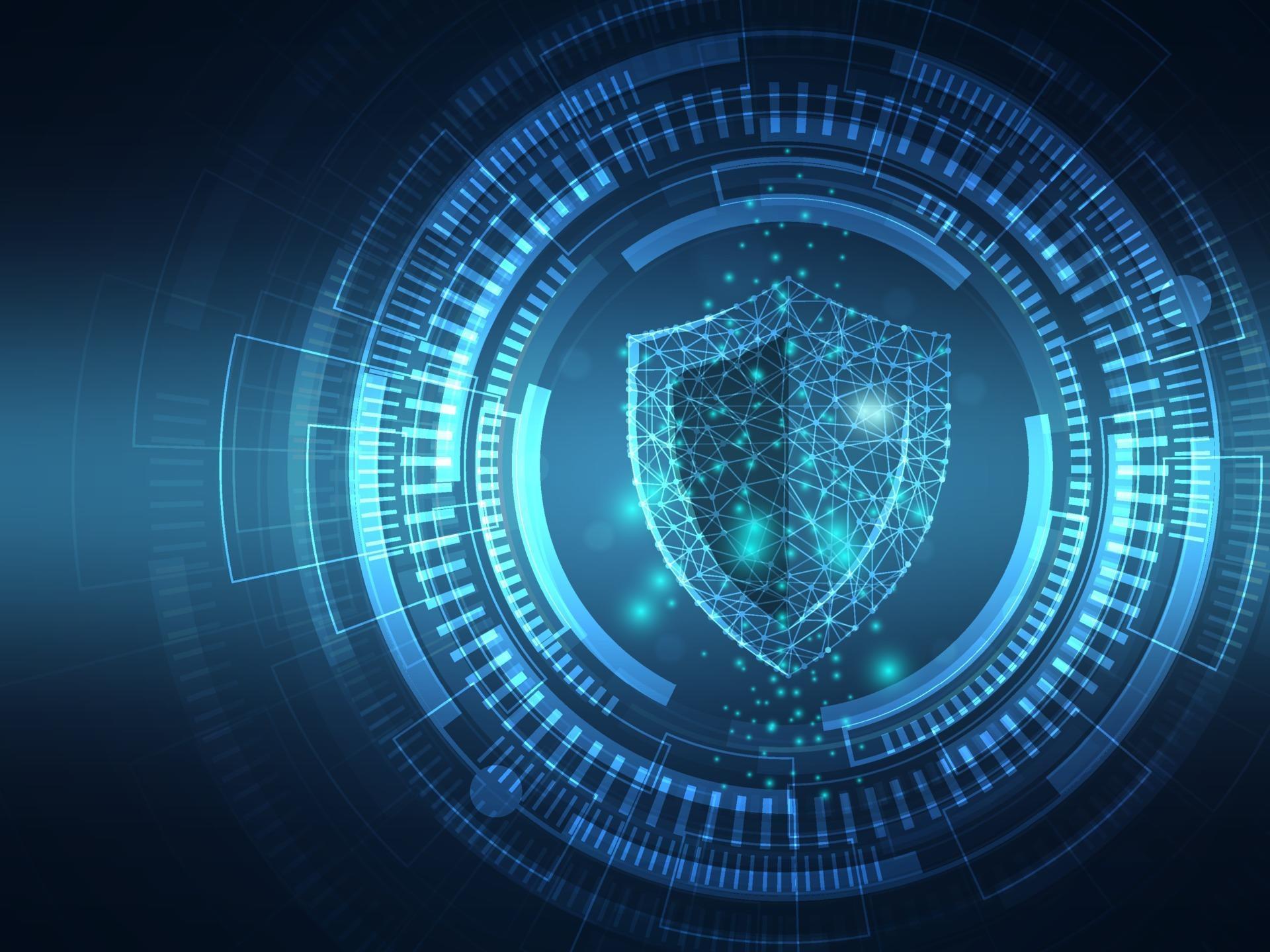 cyber-security-protection-technology-background-vector