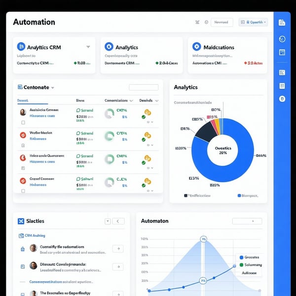 Integrated CRM Dashboard showcasing automation and analytics