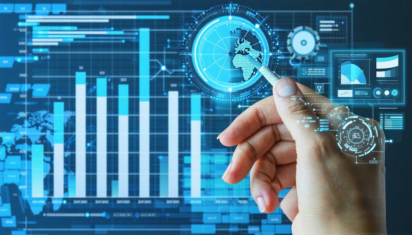 Data targeting insights visualized through analytics charts