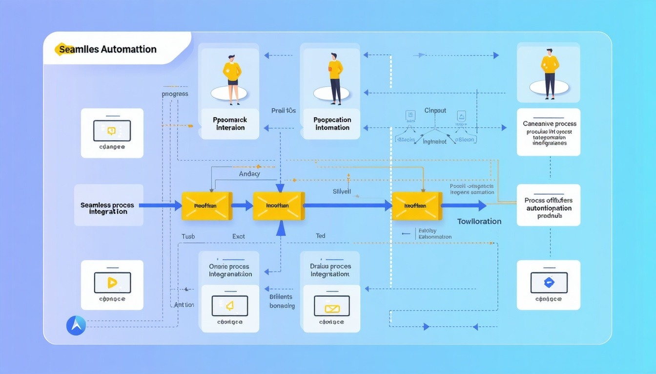 Workflow automation diagram illustrating seamless process integration